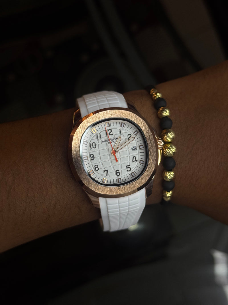 Ptk 2026 Goma Blanca Tablero Blanco Oro Rosa